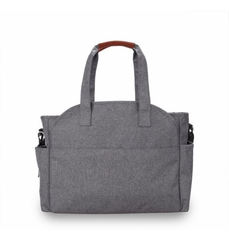 Mochila Pañalera Impermeable Multifuncional  Gris 