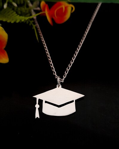 Collar Birrete Graduación En Plata Ley .925