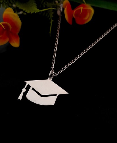 Collar Birrete Graduación En Plata Ley .925