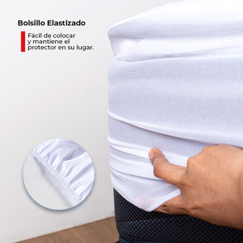Colchón Memory Foam con blancos spring air- Matrimonial