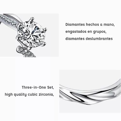 Anillo De Promesa Plata Hombre Y Mujer Ajustables.