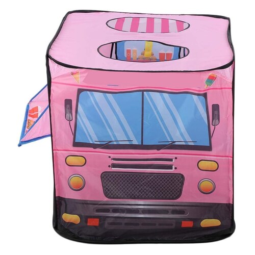Casa de campaña para niños Camion Helados Rosa.