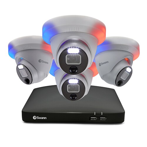 Sistema de Seguridad 4 cámaras DVR Swann  8 canales Full Hd 