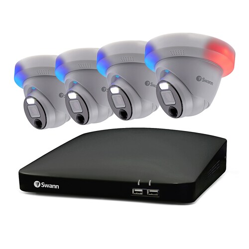 Sistema de Seguridad 4 cámaras DVR Swann  8 canales Full Hd 