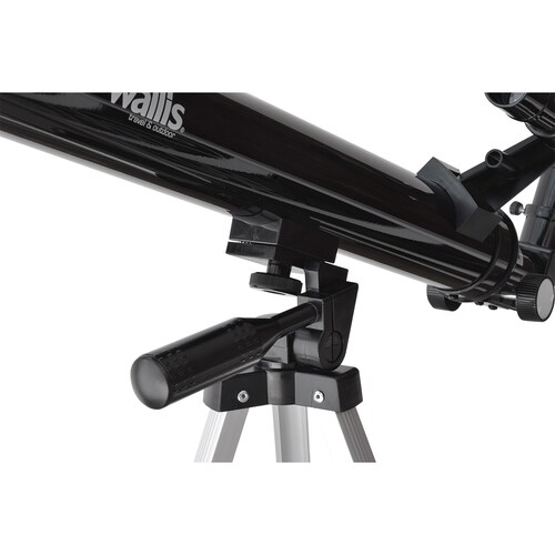 Telescopio refractor con montura altazimutal 600 x 50 mm, color negro.