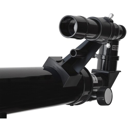 Telescopio refractor con montura altazimutal 600 x 50 mm, color negro.