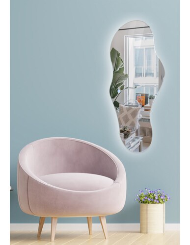 Espejo con luz led encendido touch con luz cálida y fría marca ARD medidas 90 x 52 cm