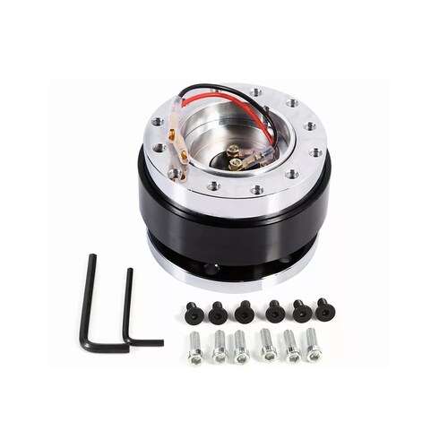 Adaptador De Cubo Liberación Rápida Para Volante Universal Negro