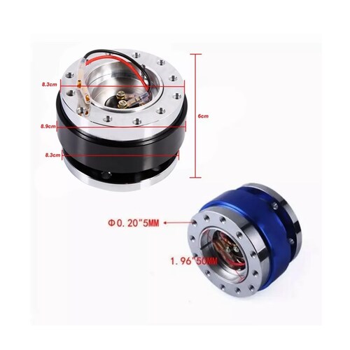 Adaptador De Cubo Liberación Rápida Para Volante Universal Negro