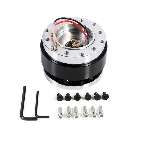 Adaptador De Cubo Liberación Rápida Para Volante Universal Negro