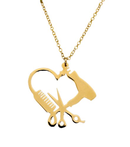Collar Estilista Chapa De Oro 18 Kilates Calidad Premium