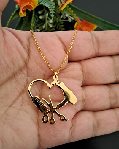 Collar Estilista Chapa De Oro 18 Kilates Calidad Premium