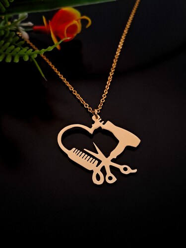 Collar Estilista Chapa De Oro 18 Kilates Calidad Premium