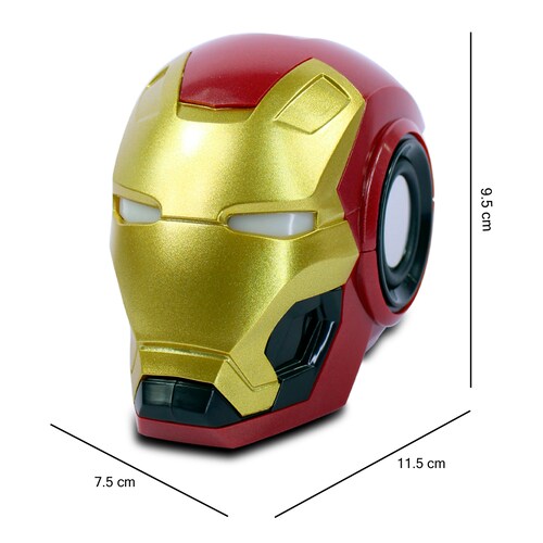 Bocina Coleccionable Altavoz Iron Man Mark 46 Fm Bt Aux.