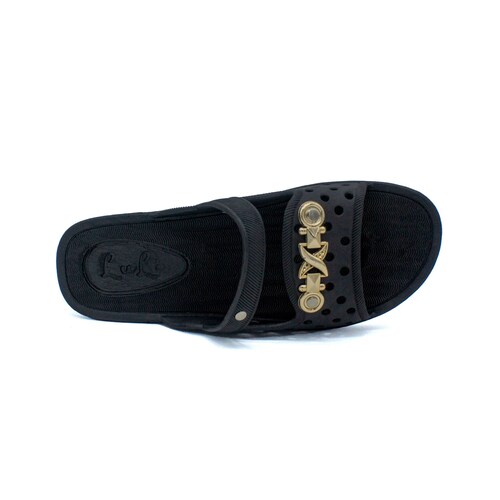 Sandalias Ayanti para Dama Casuales y Resistentes Luli Patotas Estilo Slip-On con Diseño Perforado y Decorados Dorados