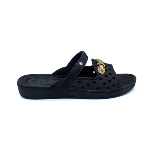 Sandalias Ayanti para Dama Casuales y Resistentes Luli Patotas Estilo Slip-On con Diseño Perforado y Decorados Dorados