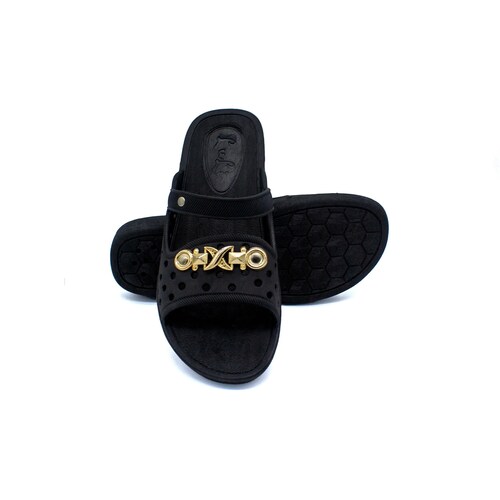 Sandalias Ayanti para Dama Casuales y Resistentes Luli Patotas Estilo Slip-On con Diseño Perforado y Decorados Dorados