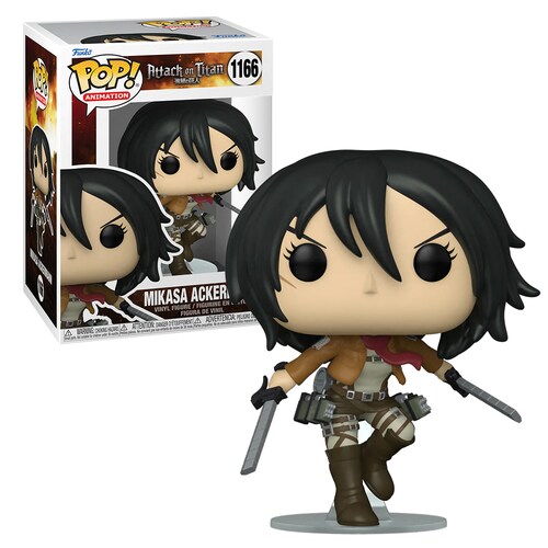 Funko Pop Mikasa Ackerman Con Espadas #1166 Attack On Titan Anime Original