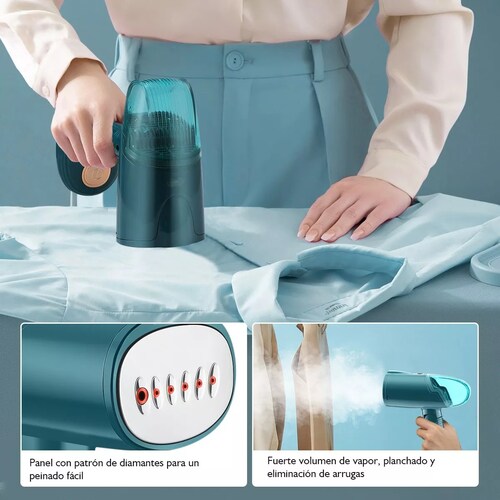 Vaporizador Máquina De Planchar De Mano Plancha De Vapor Azul