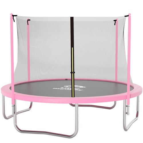 Trampolin Brincolin Tumbling 10 Pies Uso Rudo Red Seguridad Rosa