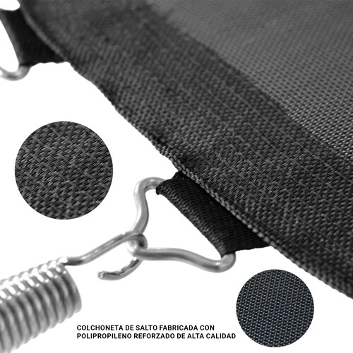 Trampolin Brincolin Tumbling 10 Pies Uso Rudo Red Seguridad Rosa