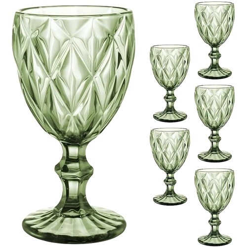 COPAS VINTAGE VERDES (set x 8) - Salazar Casa