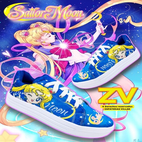 Tenis Niña Sailor Moon Pretty Guardian Anime Manga 450-2-asm.