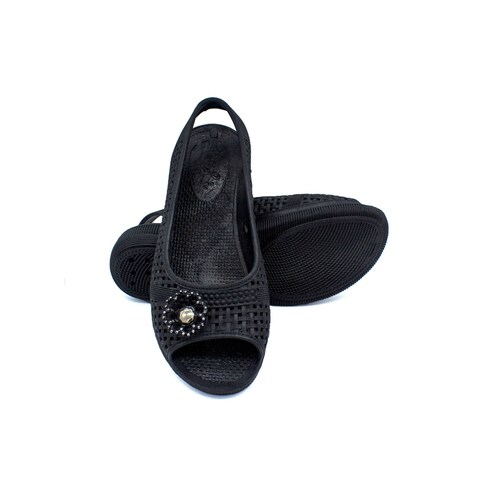 Sandalias Mimi para Dama Casuales y Resistentes Luli Patotas Estilo Slip-On con Decorado de Flor