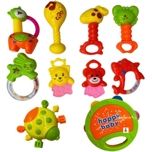 Juego De Sonajas Para Bebes Concierto Musical 10pz