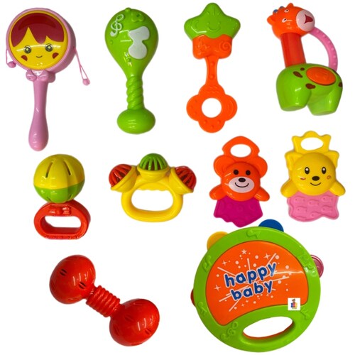 Juego De Sonajas Para Bebes Concierto Musical 10pz