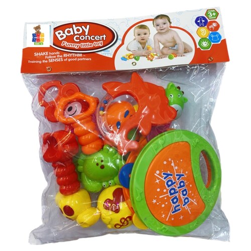 Juego De Sonajas Para Bebes Concierto Musical 10pz