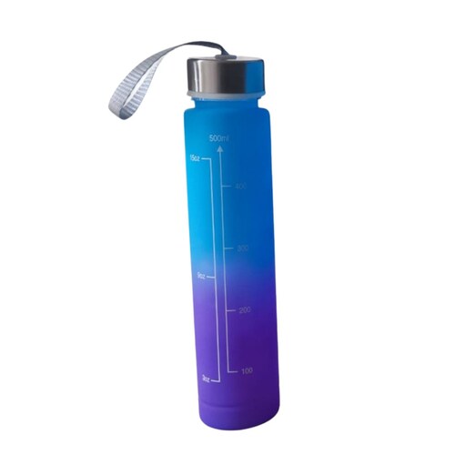 Vaso motivacional trio 3 en 1 con stickers bicolor azul morado 