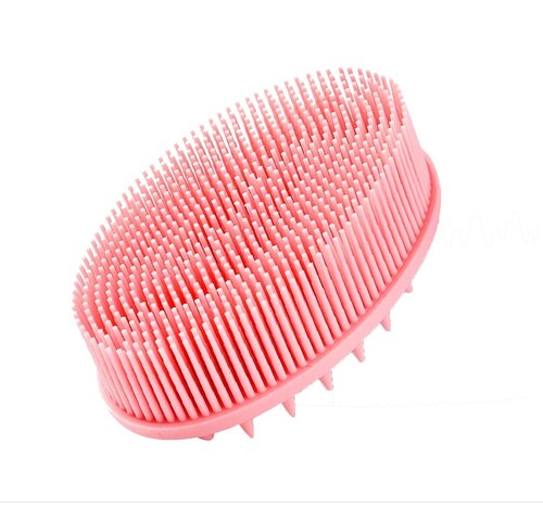 Cepillo Masajeador Capilar Corporal Baño Ducha Exfoliante rosa