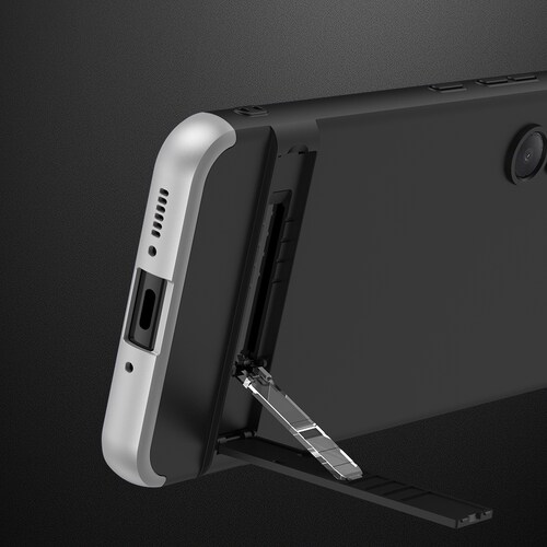 Protector fino para Samsung Galaxy A54 Negro con PLATA.