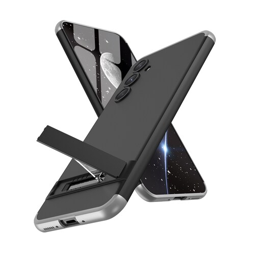 Protector fino para Samsung Galaxy A54 Negro con PLATA.
