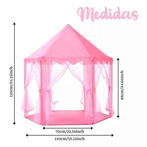 Casa De Campaña Para Niña Castillo Princesas Facil De Armar