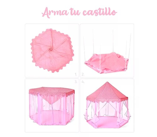 Casa De Campaña Para Niña Castillo Princesas Facil De Armar