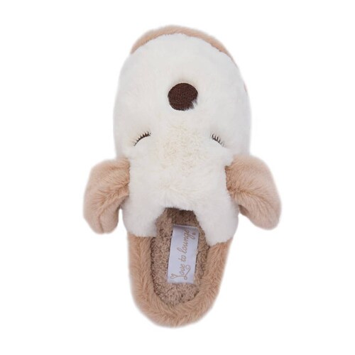 Pantuflas con forma de cara de perro para mujer, Love to Lounge, mod. 1109566