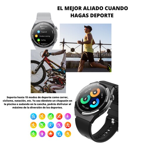Reloj Inteligente Smartwatch Gt8 Max Con 2 Correas Color Negro.