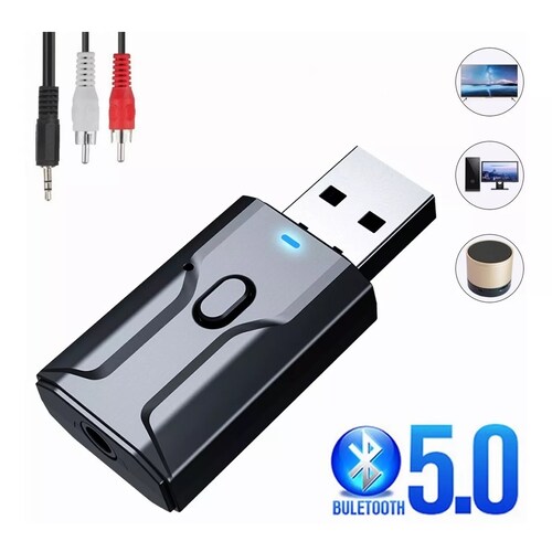 Adaptador Bluetooth 5.0 Usb 2 En 1 Para Pc/tv/auto/hogar