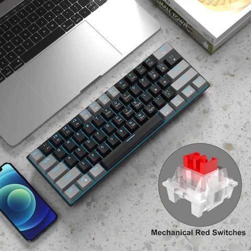 Teclado Gamer Desmontable Ingles Us Con Luz Negro