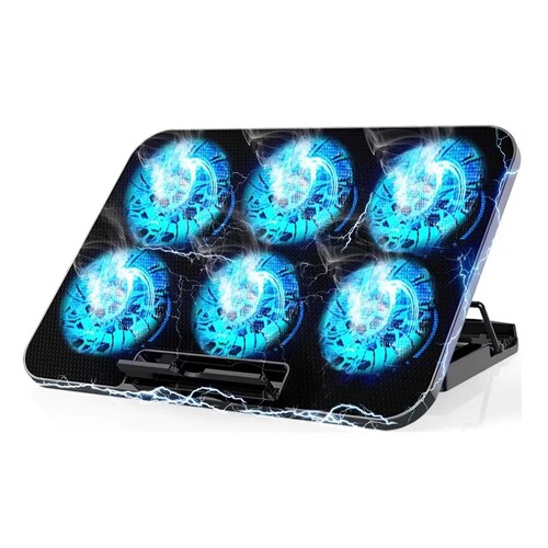 Almohadilla De Enfriamiento Para Portátil Con 6 Ventiladores