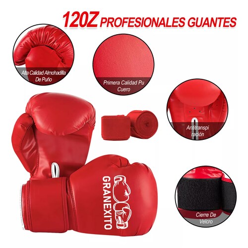 Kit Saco Bolsa Boxeo 1.2m Deportivo Costal De Boxeo Piel Premium