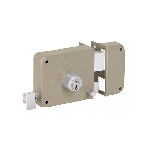 Cerradura Chapa Para Puerta Principal Sobreponer, Hermex