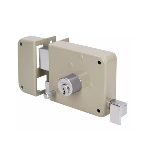 Cerradura Chapa Para Puerta Principal Sobreponer, Hermex