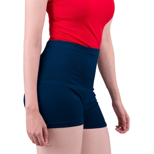 Short Licra Azul Marino Pretina Ancha, Unitalla Deportivo, Mujer, Mallon, Atléticos, Yoga, Entrenamiento, Ciclismo, Correr