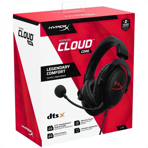 Diadema Kingston HyperX Cloud Core DTS 3.5mm Gamer 4P4F2AA