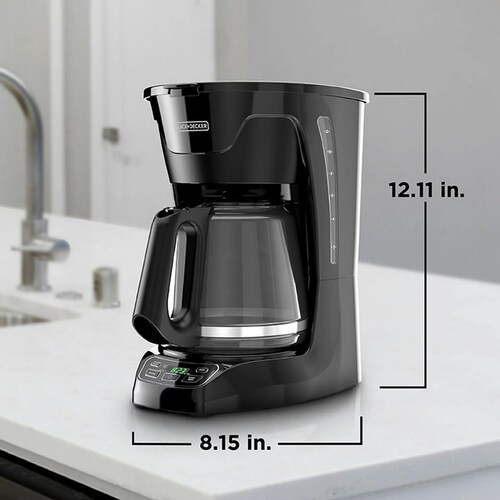 Cafetera Programable BLACK AND DECKER 12 Tazas Tec Vortex