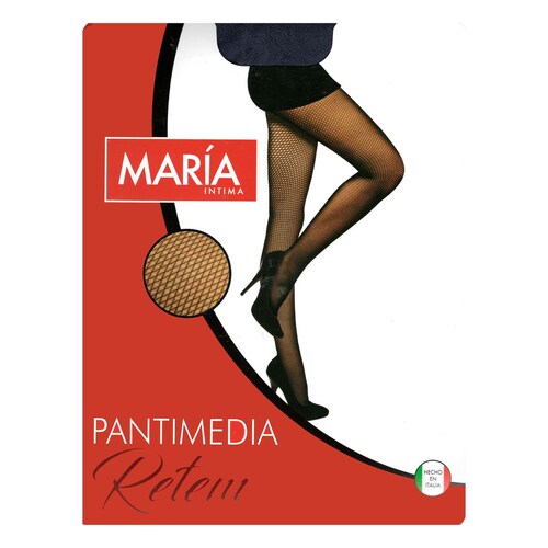Pantimedia de fantasia tipo microred, Retem.  Marca: MI Medias..