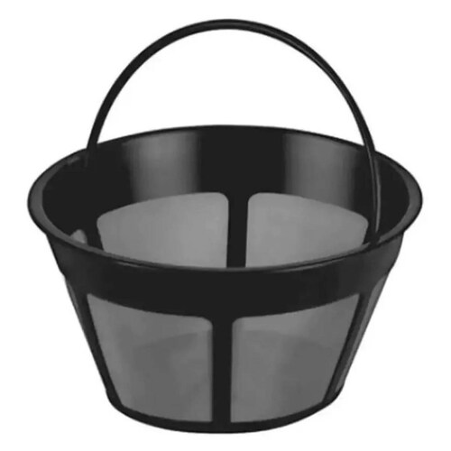 Cafetera con molinillo incorporado, cafetera de goteo programable de 12  tazas con cesta de filtro de acero inoxidable, color negro (negro)